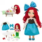 disney-ariel-animator-bath-doll-mu?eca-store-glen-keane-blue-dress-azul-vestido-bath-ba?o