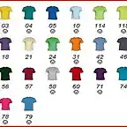 Colores camisetas JPEG