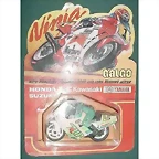 Galgo Ninja Motocicleta Kawasaki Gpz Publicidad Seven Up 7up