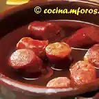 Chorizos a la sidra