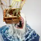 Treehouse Models White Shark Attacks Hot Air Balloon 10