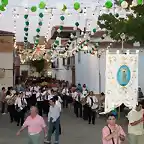 el santo hacia la plaza de toros