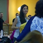 Mara en la cena antes del bolo 3