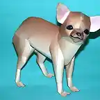 Chihuahua (Cabeza de manzana) Papercraft