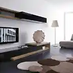 muebles-salon-negro-madera