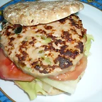 burguer de pollo y verduras