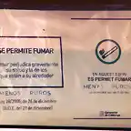 se prohibe fumar puros