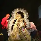 02, arreglando la Virgen, marca