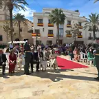 El teniente y el sargento de la Guardia Civil durante el acto castrense