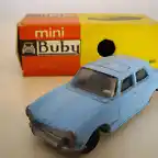 5c Peugeot 404 celeste (serie 10) chasis transparente