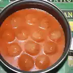 Albondigas con trompetas de los muertos