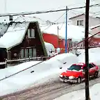 Nieve en Ushuaia, Tierra del Fuego, Patagonia