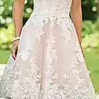 Estilo de Pelo Largo Adorno Floral para vestidos de Novia Cortos