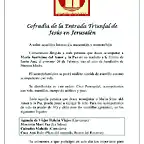 Comunicado disposicin de velas