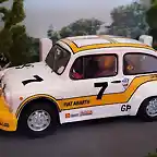 1 FIAT 600 ABARTH 1000 TC BLANCO-AMARILLO #7