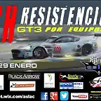 Cartel Resistencia GT3 6 horas 28-29 enero de 2017 Final