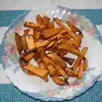 bastones de batata fritos