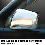 embellecedor retrovisor cromado.KNS-CMAC-01.Hi-motors