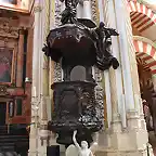 CORDOBA.LA MEZQUITA.INTERIOR.CATEDRAL CRISTIANA DEL S.XVI P?LPITO OBRA DE miguel verdiguier 1765