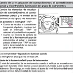 Control iluminacion instrumentos RAV4 2016