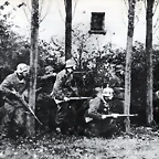 infantes alemanes durante los combates de la Bolsa de Oosterbeek.