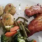 Costillas de cerdo con patatas