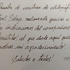 Prueba de escritura
