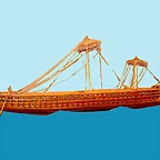 trireme, procendente del Musum of Classical Archaology de Cambridge.Foto Roberto Lrida Lafarga.