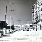 Barcelona nevada 1962 Av. Mare de Deu de Monserrat - c. Cartagena