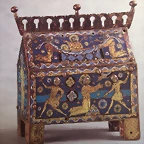 arqueta relicario de San Esteban, segunda mitad del XIII 1270-1280. Museo de arte de Catalu?a