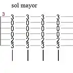 sol mayor tablatura