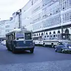 Coruna - Trolley Bus, Avenida da Mari?a, 1972