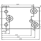 Cotas placa adaptacion DA