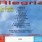 Alegria - La Fiesta (1997) Trasera