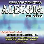 Alegria - En Vivo Desde Pan De Azucar (1996) Delantera