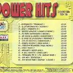 Sello Cass - Power Hits (2001) Trasera