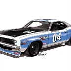 Plymouth Hemi \'Cuda #04 - dibuix