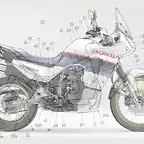 honda_transalp_600 y esquema