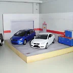 Comienzo diorama taller con Ford Focus CC y Galaxy