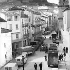 La calle del Santo Domingo de Silos de Alcal? la Real con la fortaleza de la Mota al fondo