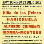 Cartel anuncio de la Nia de los peines.