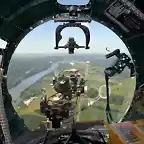 Lugar del bombardero y artillero de proa de un B-17