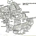 plano del pueblo en 1752