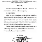 bando del alcalde