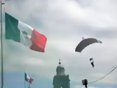 paracaidistas en el zocalo 2009