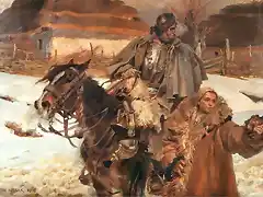 A Wounded Cuirassier Asks Directions by Wojciech Kossak