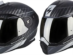 Casco SCORPION ADX-1 negro plata 03 Casco SCORPION ADX-1 negro plata 03
