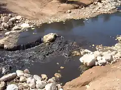 Arroyo contaminado en Navas