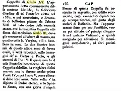 Cappella di Giulio III Dizionario di erudizione Storico-Ecclesiastica Gaetano Moroni 1840