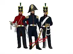 1816 - Uniformes_Granaderos_a_caballo